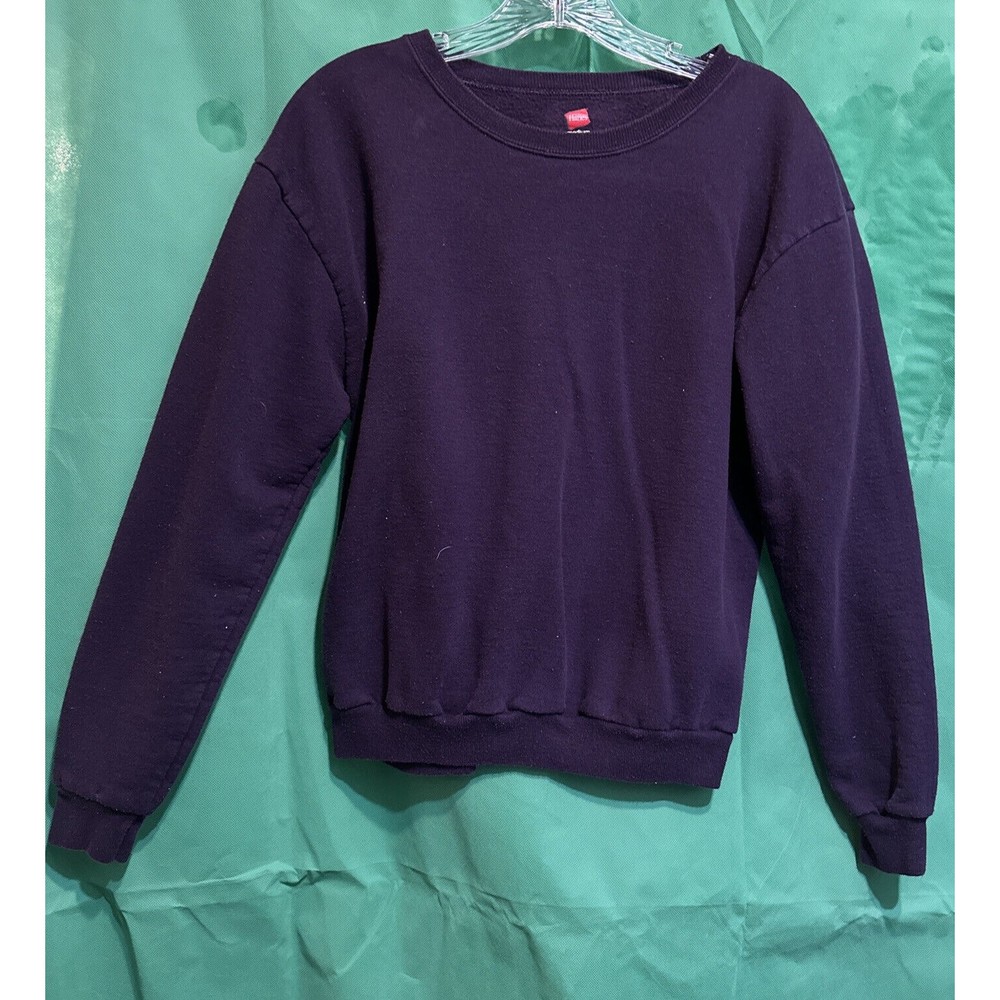 Women's Crewneck Sweatshirt Hanes ComfortSoft Ribbed Hem Cuffs